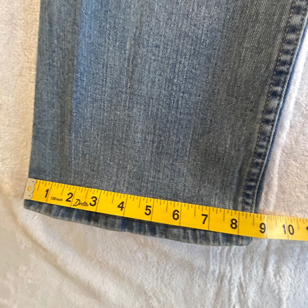 Wrangler Jeans Womens Size 14 Husky Flare Leg Light Wash Denim Pants Stretch - Picture 6 of 10